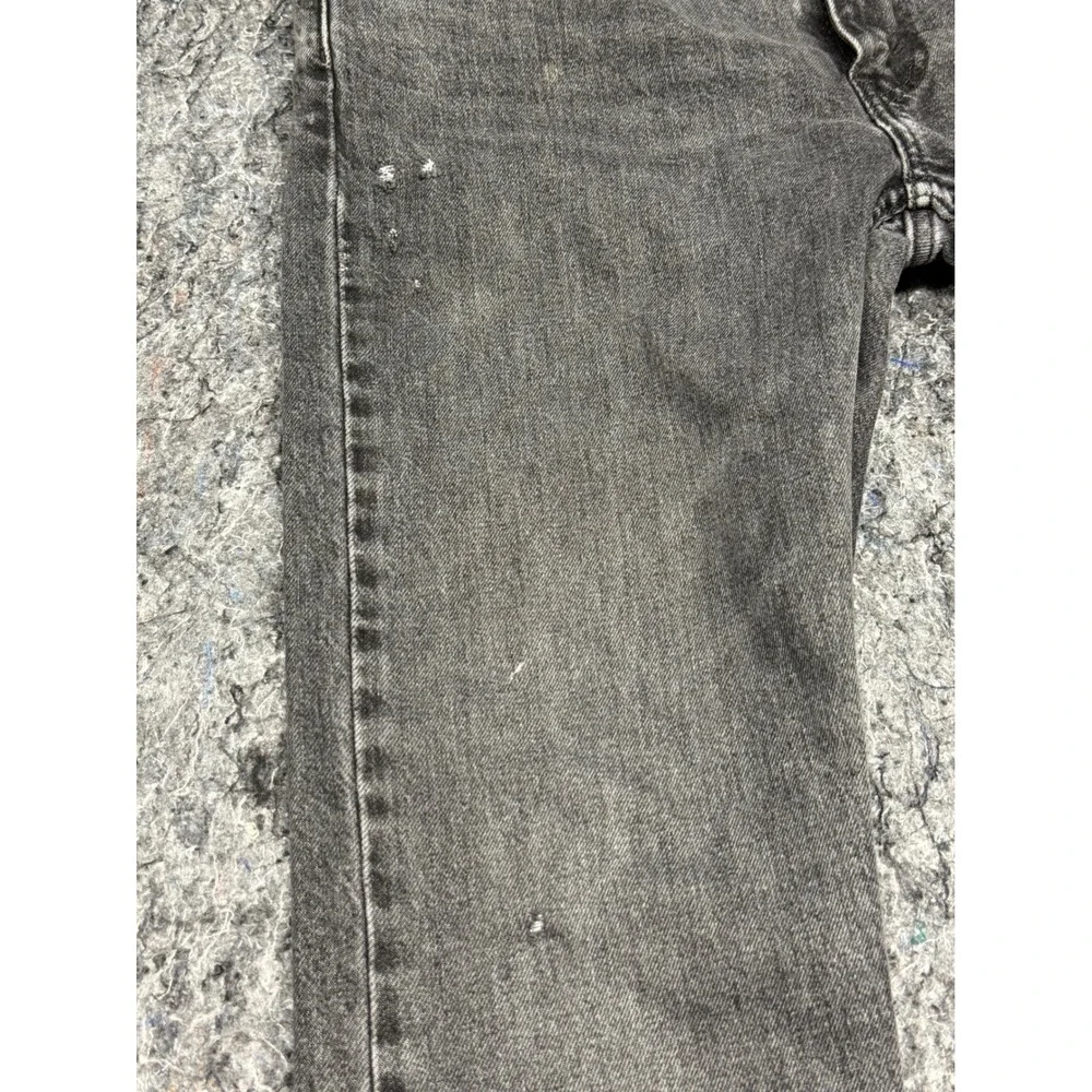 Levis 511 Slim Fit Jeans Mens 33x32 Faded Black WaterLess Denim Pants Distressed